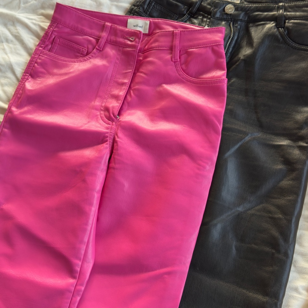 Aritzia Wilfred Leather Pant